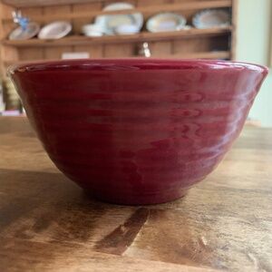 Vintage Bauer Pottery Ringware Bowl 6” Burgundy Beehive USA